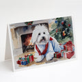 Coton De Tulear Cozy Christmas Greeting Cards Pack of 8 Blank Cards with Envelopes Whimsical A7 Size 5x7