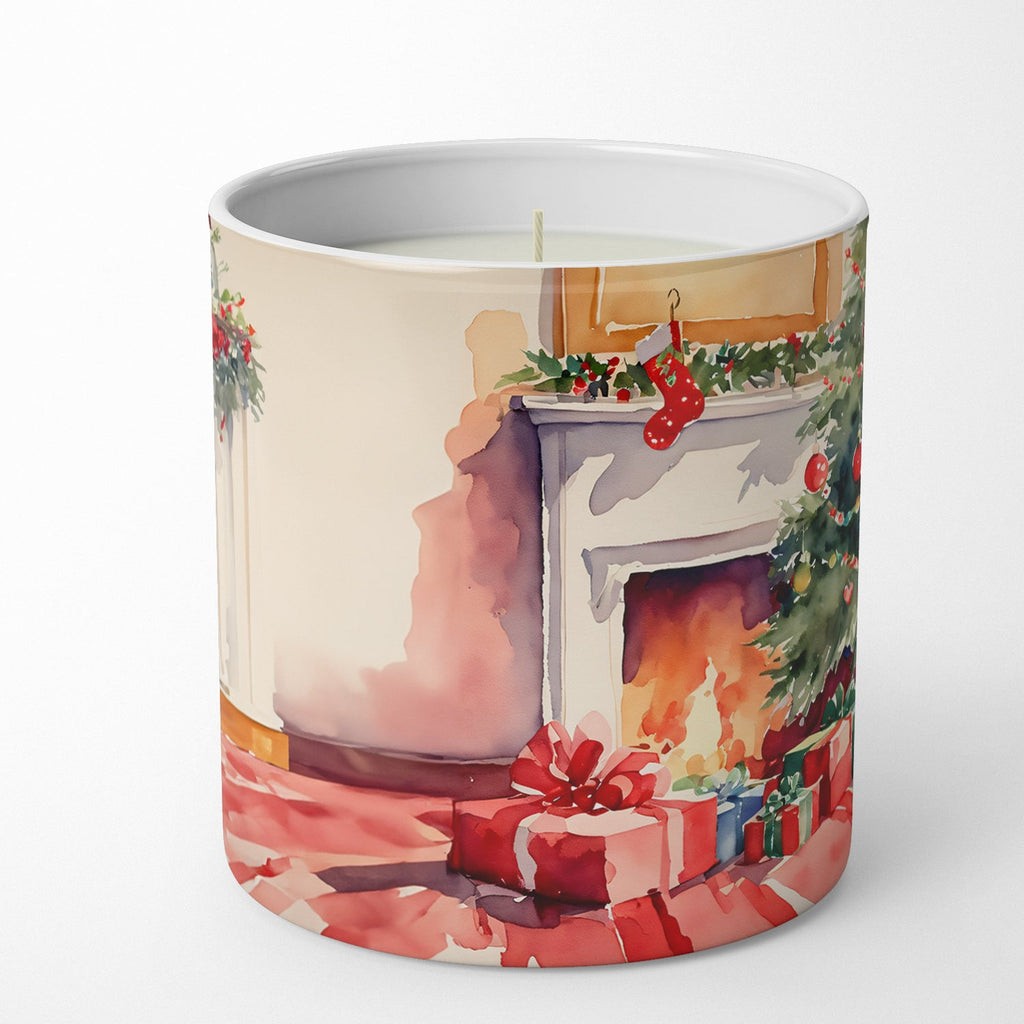 Dachshund Cozy Christmas Decorative Soy Candle Nature Soy Wax Essential Oil Home Decor Ideal for Bedroom Kitchen Bath Office Gift, 10 oz