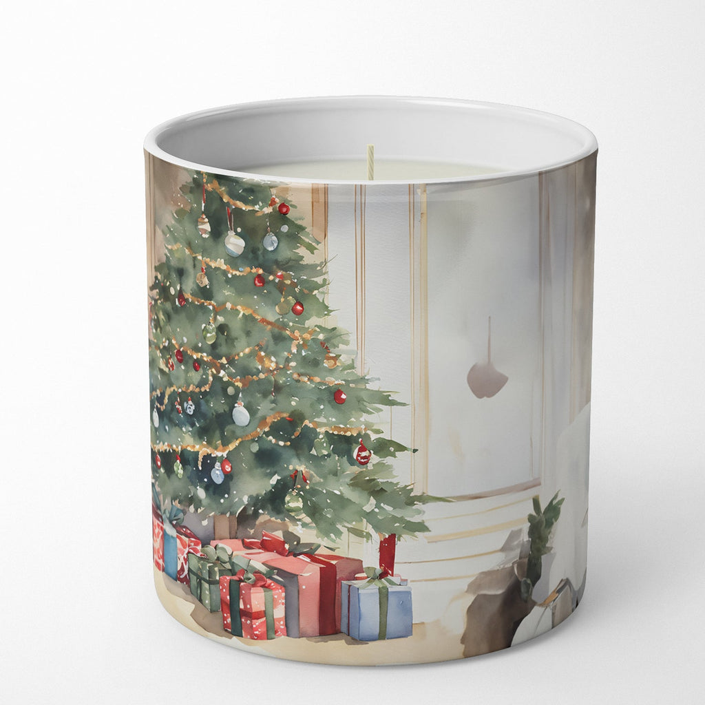English Foxhound Cozy Christmas Decorative Soy Candle Nature Soy Wax Essential Oil Home Decor Ideal for Bedroom Kitchen Bath Office Gift, 10 oz