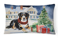 Entlebucher Mountain Dog Cozy Christmas Decorative Throw Pillow 12x16 Indoor Outdoor Accent Cushion, Fabric Cover with Insert for Sofa, Bed, Porch & Living Room