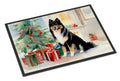 Finnish Lapphund Cozy Christmas Doormat Indoor Outdoor 24H X 36W Front Door Mat Rugs for Entryway, Non Slip Washable Low Pile,
