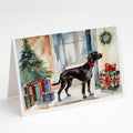 German Shorthaired Pointer Cozy Christmas Greeting Cards Pack of 8 Blank Cards with Envelopes Whimsical A7 Size 5x7