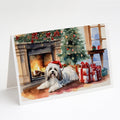 Havanese Cozy Christmas Greeting Cards Pack of 8 Blank Cards with Envelopes Whimsical A7 Size 5x7