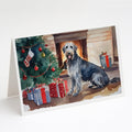 Irish Wolfhound Cozy Christmas Greeting Cards Pack of 8 Blank Cards with Envelopes Whimsical A7 Size 5x7