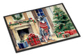 Italian Greyhound Cozy Christmas Doormat Indoor Outdoor 18H X 27W Front Door Mat Rugs for Entryway, Non Slip Washable
