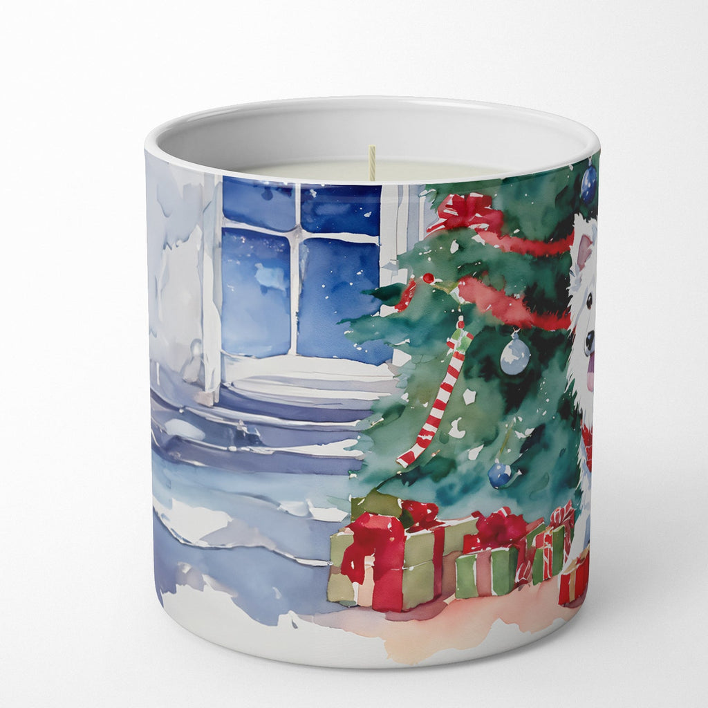 Japanese Spitz Cozy Christmas Decorative Soy Candle Nature Soy Wax Essential Oil Home Decor Ideal for Bedroom Kitchen Bath Office Gift, 10 oz