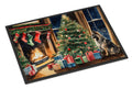 Keeshond Cozy Christmas Doormat Indoor Outdoor 24H X 36W Front Door Mat Rugs for Entryway, Non Slip Washable Low Pile,