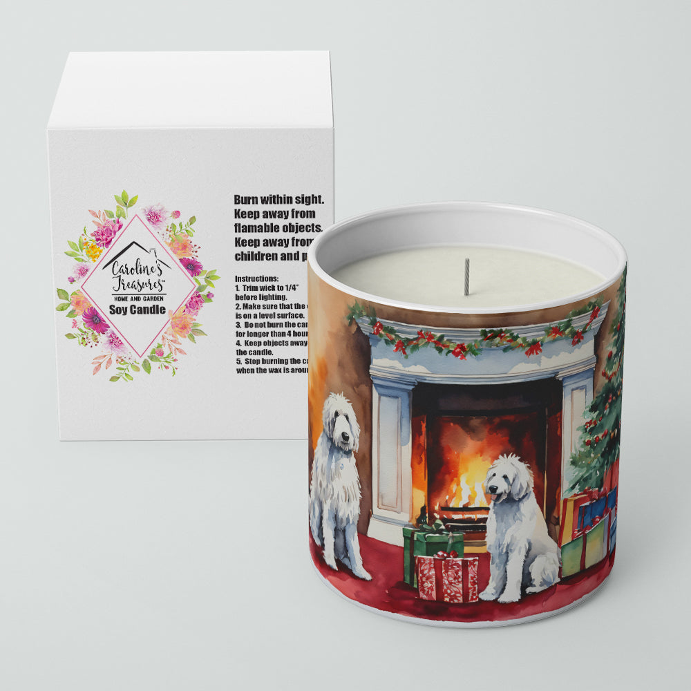 Komondor Cozy Christmas Decorative Soy Candle Nature Soy Wax Essential Oil Home Decor Ideal for Bedroom Kitchen Bath Office Gift, 10 oz