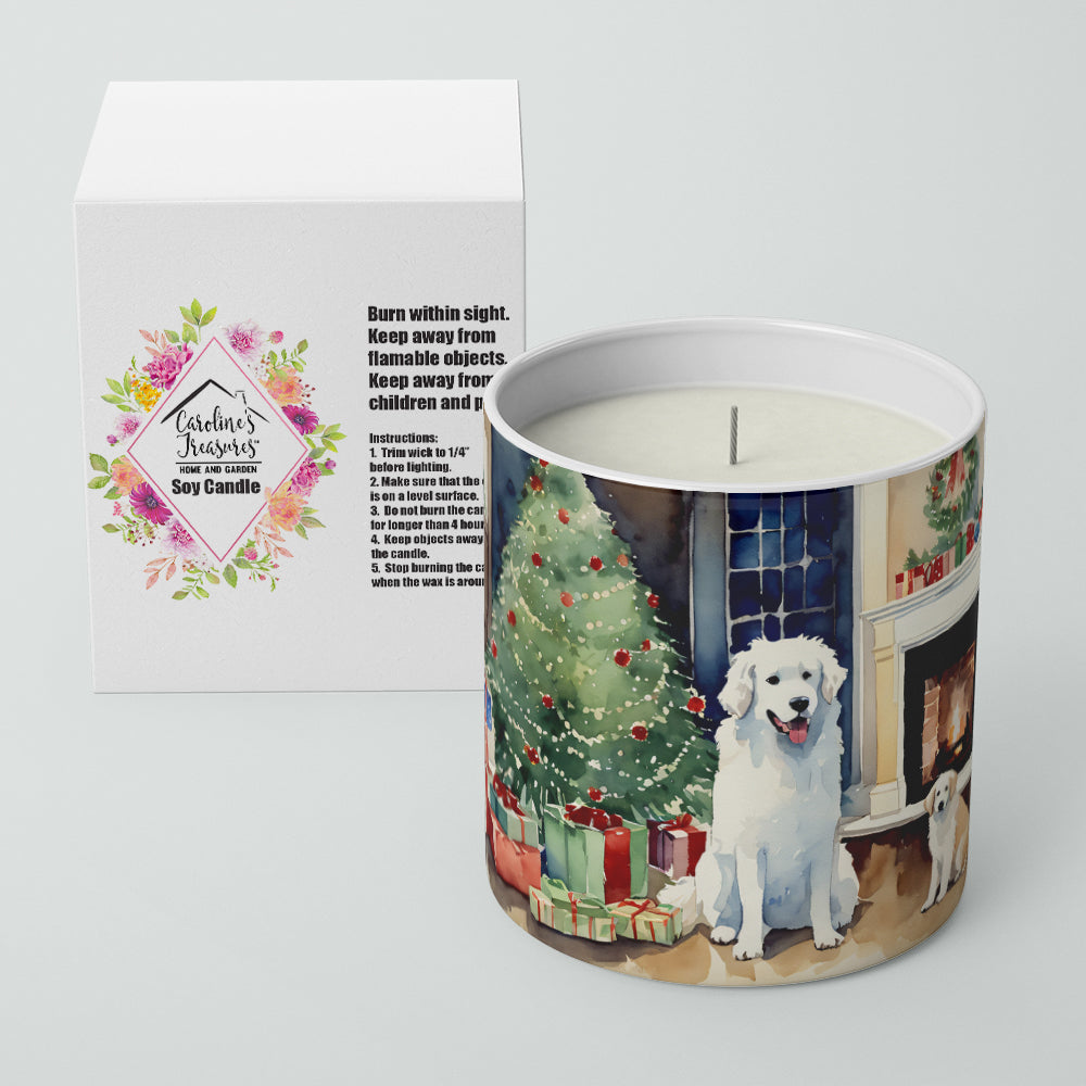 Kuvasz Cozy Christmas Decorative Soy Candle Nature Soy Wax Essential Oil Home Decor Ideal for Bedroom Kitchen Bath Office Gift, 10 oz