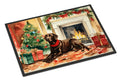 Labrador Retriever Cozy Christmas Doormat Indoor Outdoor 18H X 27W Front Door Mat Rugs for Entryway, Non Slip Washable