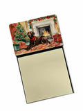 Labrador Retriever Cozy Christmas Watercolor Sticky Note Holder Refillable Dispenser Desk Accessory 3x3 Pad Gift