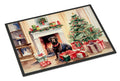 Labrador Retriever Cozy Christmas Doormat Indoor Outdoor 18H X 27W Front Door Mat Rugs for Entryway, Non Slip Washable