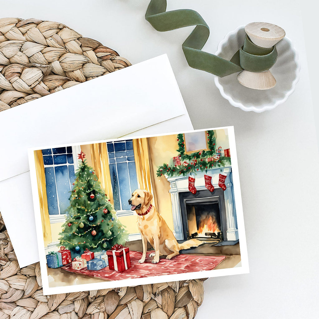 Labrador Retriever Cozy Christmas Greeting Cards Pack of 8 Blank Cards with Envelopes Whimsical A7 Size 5x7