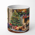 Lakeland Terrier Cozy Christmas Decorative Soy Candle Nature Soy Wax Essential Oil Home Decor Ideal for Bedroom Kitchen Bath Office Gift, 10 oz