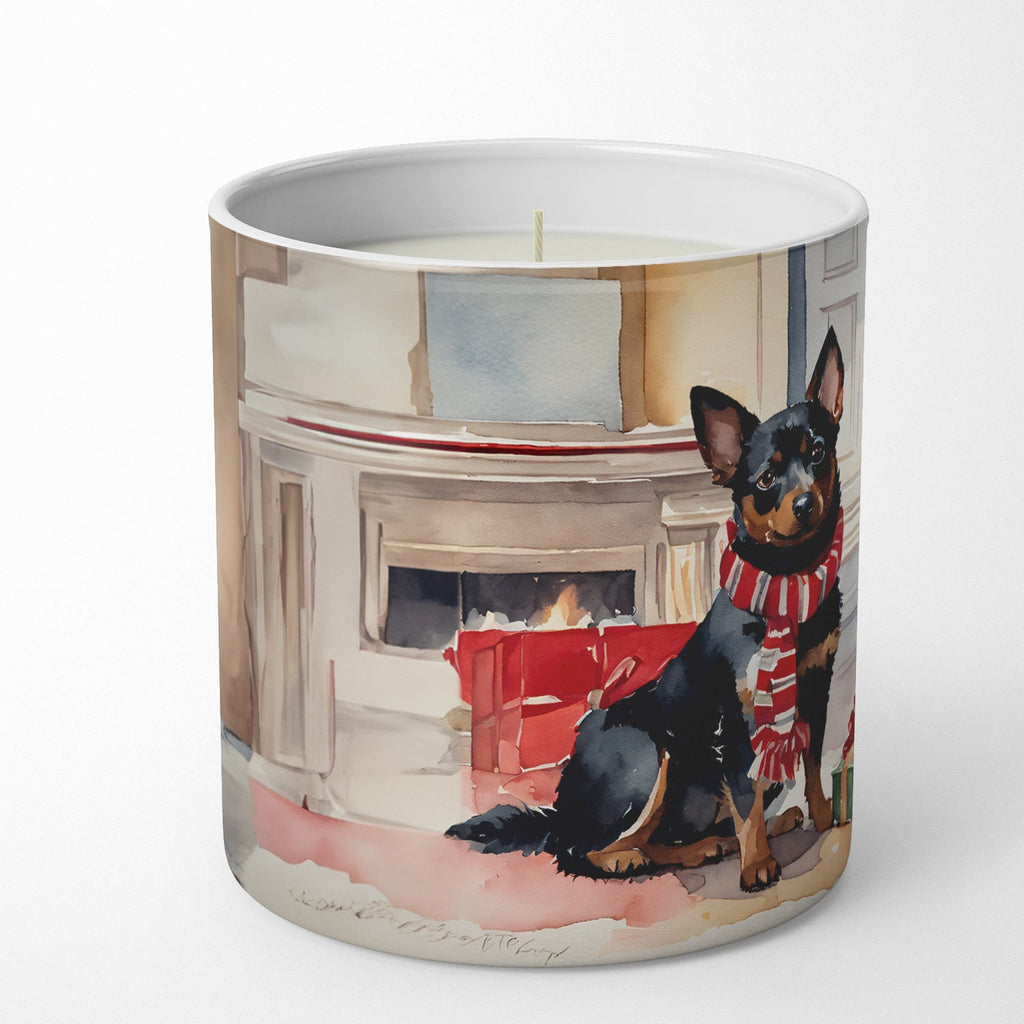 Lancashire Heeler Cozy Christmas Decorative Soy Candle Nature Soy Wax Essential Oil Home Decor Ideal for Bedroom Kitchen Bath Office Gift, 10 oz