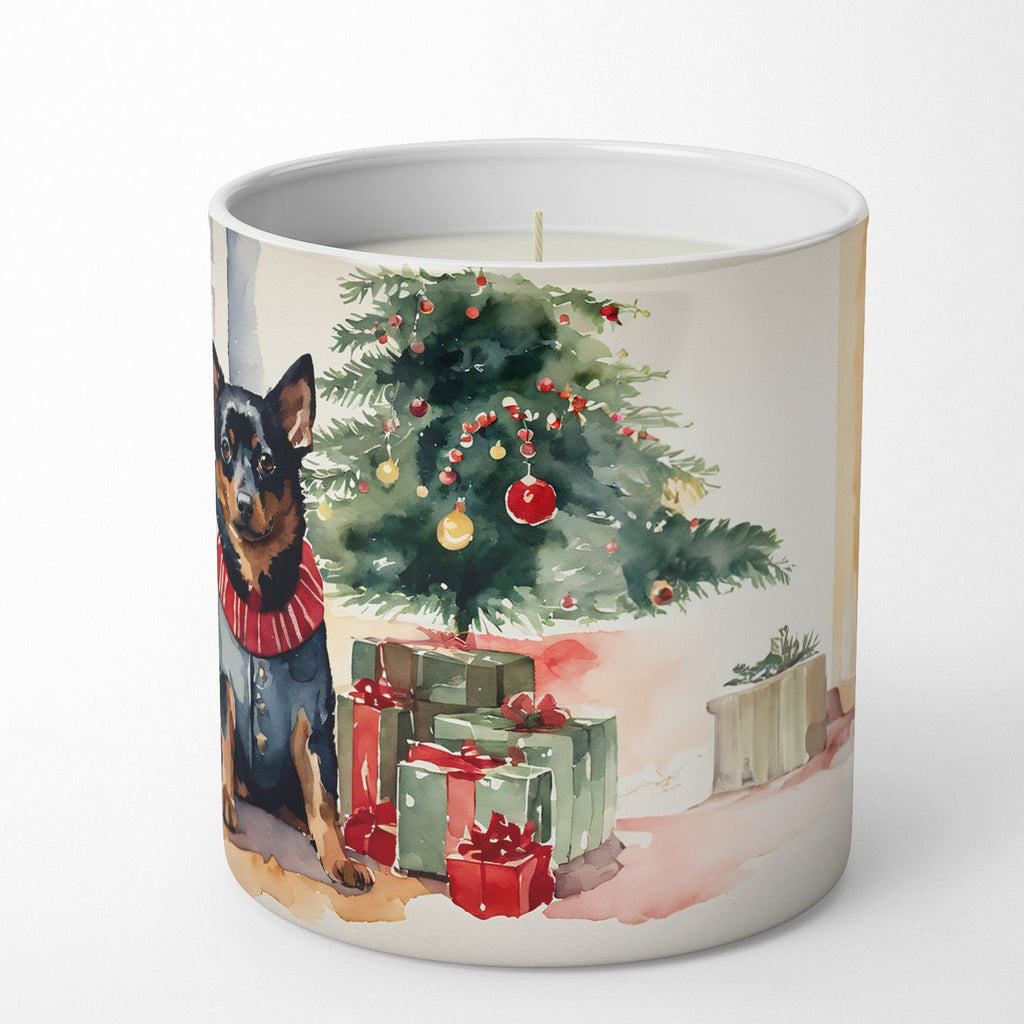 Lancashire Heeler Cozy Christmas Decorative Soy Candle Nature Soy Wax Essential Oil Home Decor Ideal for Bedroom Kitchen Bath Office Gift, 10 oz