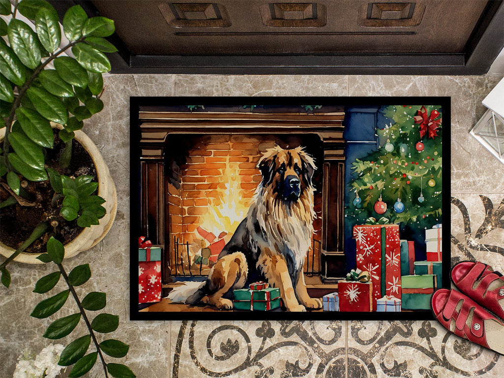 Leonberger Cozy Christmas Doormat Indoor Outdoor 18H X 27W Front Door Mat Rugs for Entryway, Non Slip Washable