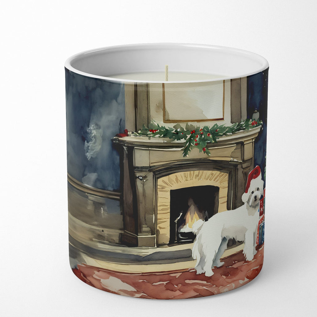 Maltese Cozy Christmas Decorative Soy Candle Nature Soy Wax Essential Oil Home Decor Ideal for Bedroom Kitchen Bath Office Gift, 10 oz