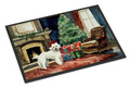 Maltese Cozy Christmas Doormat Indoor Outdoor 24H X 36W Front Door Mat Rugs for Entryway, Non Slip Washable Low Pile,
