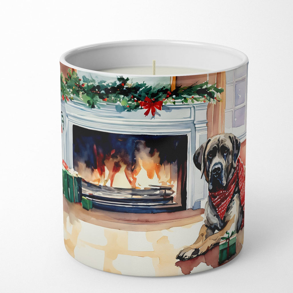 Mastiff Cozy Christmas Decorative Soy Candle Nature Soy Wax Essential Oil Home Decor Ideal for Bedroom Kitchen Bath Office Gift, 10 oz