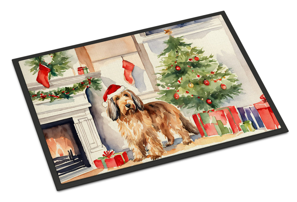 Otterhound Cozy Christmas Doormat Indoor Outdoor 24H X 36W Front Door Mat Rugs for Entryway, Non Slip Washable Low Pile,