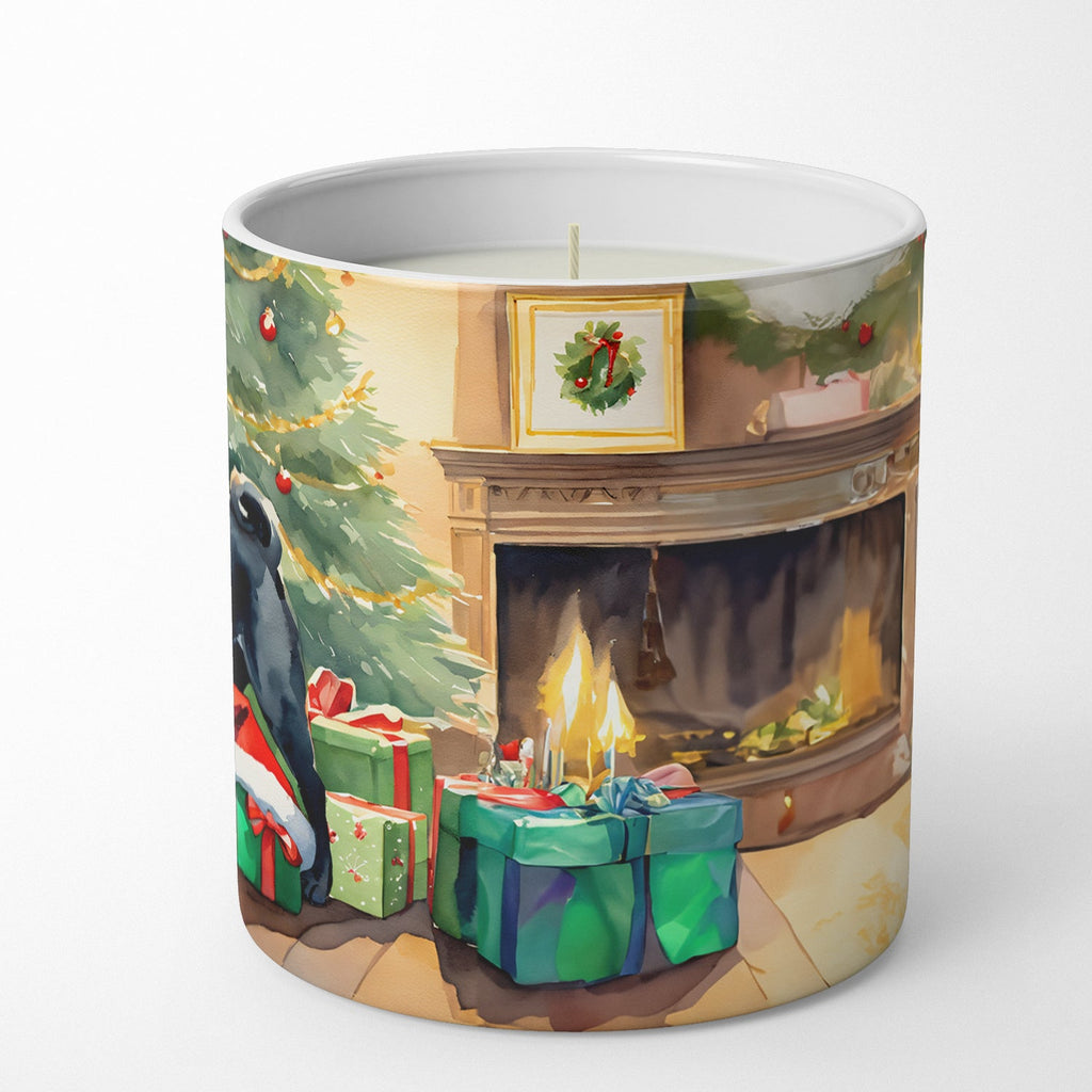 Pug Cozy Christmas Decorative Soy Candle Nature Soy Wax Essential Oil Home Decor Ideal for Bedroom Kitchen Bath Office Gift, 10 oz