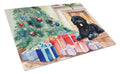 Puli Cozy Christmas Cutting Board Tempered Glass Kitchen Cutting Surface, Heat Resistant Chopping, Non-Slip Feet, Food Prep & Serving