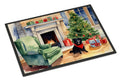 Schipperke Cozy Christmas Doormat Indoor Outdoor 18H X 27W Front Door Mat Rugs for Entryway, Non Slip Washable