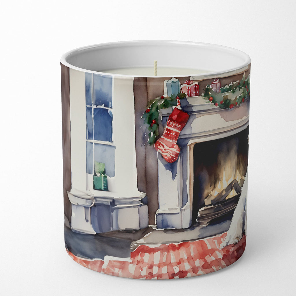 Sealyham Terrier Cozy Christmas Decorative Soy Candle Nature Soy Wax Essential Oil Home Decor Ideal for Bedroom Kitchen Bath Office Gift, 10 oz