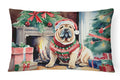 Shar Pei Cozy Christmas Decorative Throw Pillow 12x16 Indoor Outdoor Accent Cushion, Fabric Cover with Insert for Sofa, Bed, Porch & Living Room