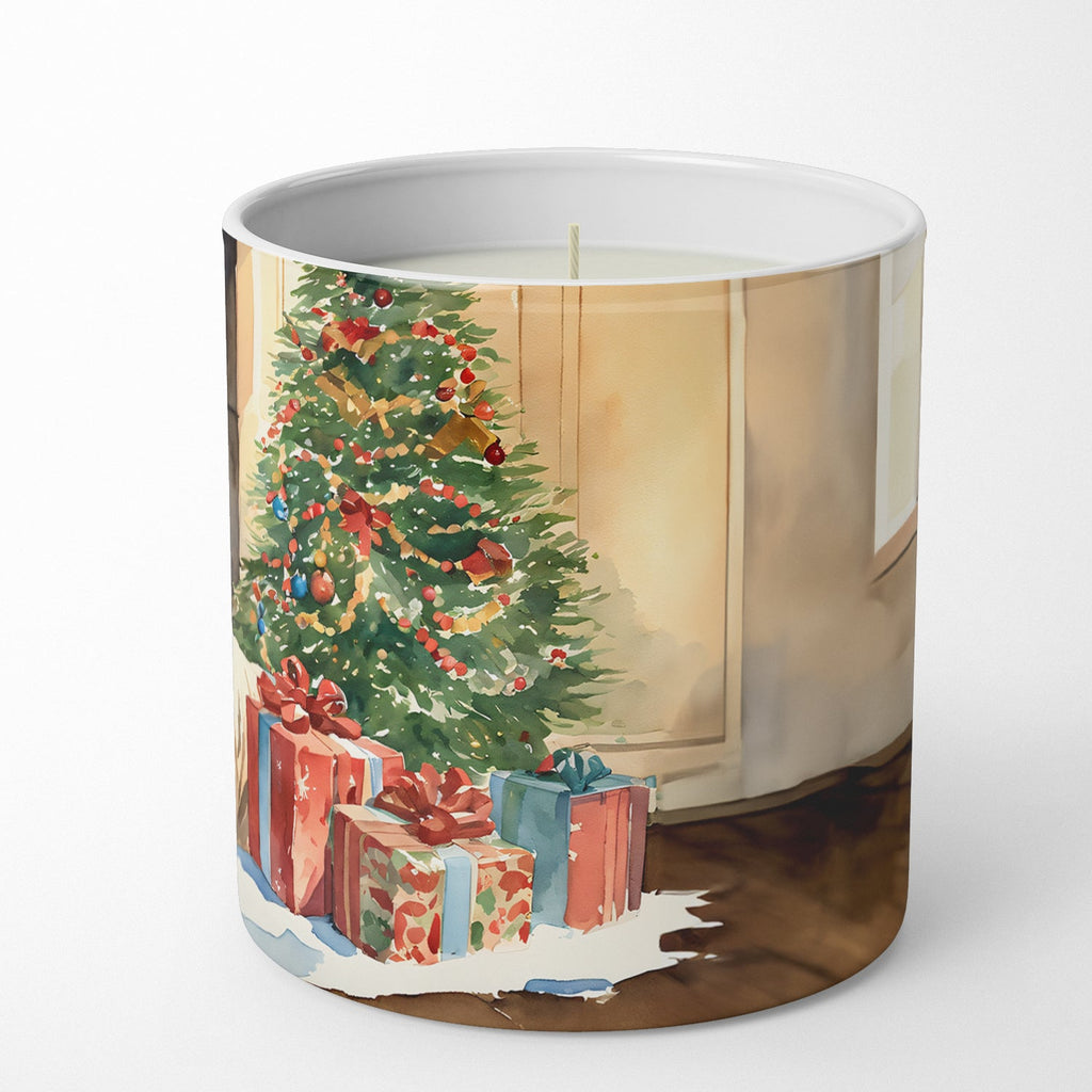 Shar Pei Cozy Christmas Decorative Soy Candle Nature Soy Wax Essential Oil Home Decor Ideal for Bedroom Kitchen Bath Office Gift, 10 oz