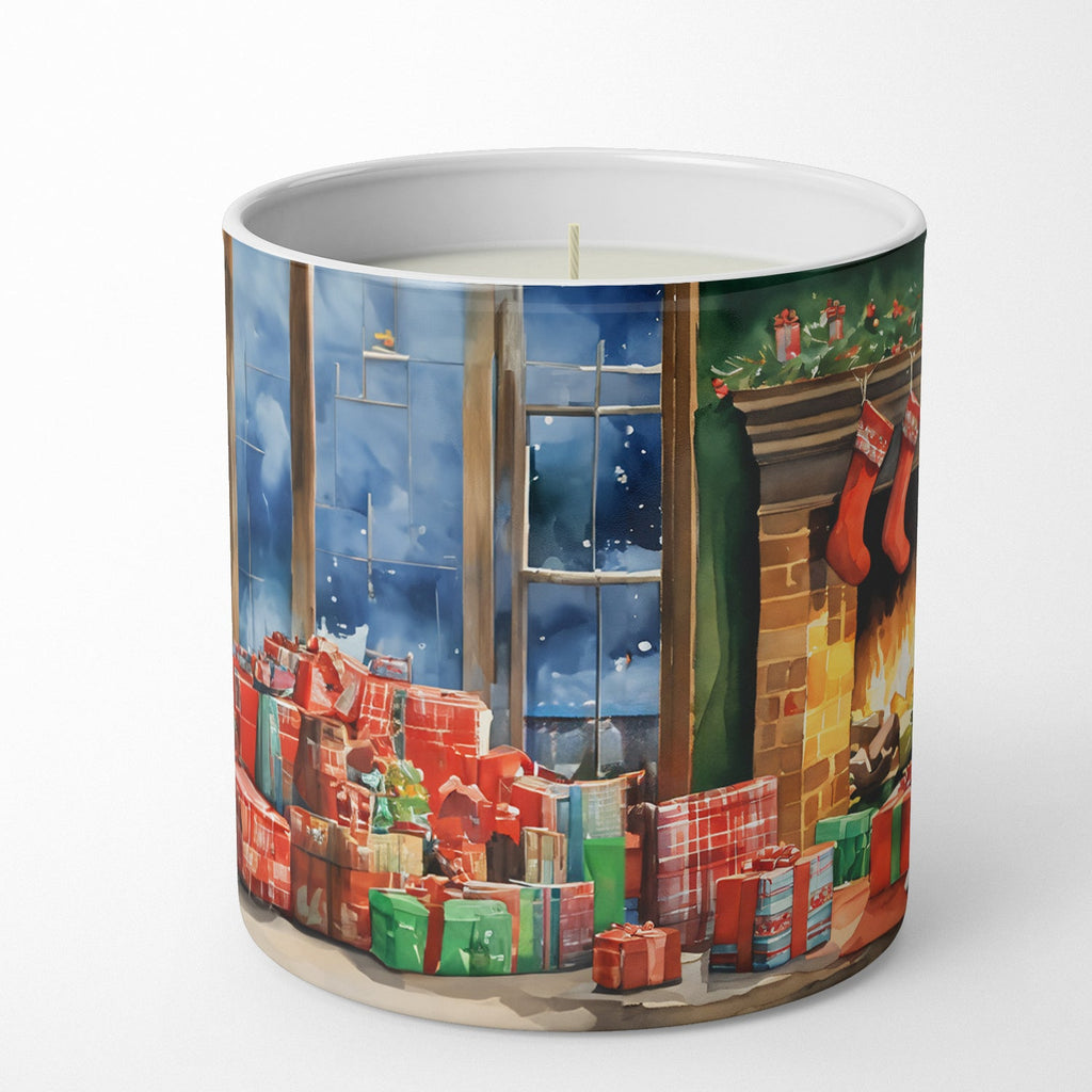 Sheltie Cozy Christmas Decorative Soy Candle Nature Soy Wax Essential Oil Home Decor Ideal for Bedroom Kitchen Bath Office Gift, 10 oz