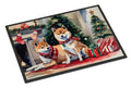 Shiba Inu Cozy Christmas Doormat Indoor Outdoor 24H X 36W Front Door Mat Rugs for Entryway, Non Slip Washable Low Pile,