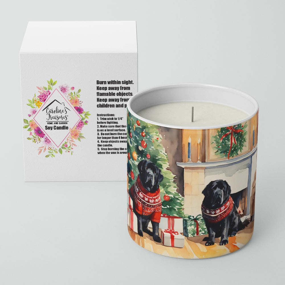 Tibetan Mastiff Cozy Christmas Decorative Soy Candle Nature Soy Wax Essential Oil Home Decor Ideal for Bedroom Kitchen Bath Office Gift, 10 oz