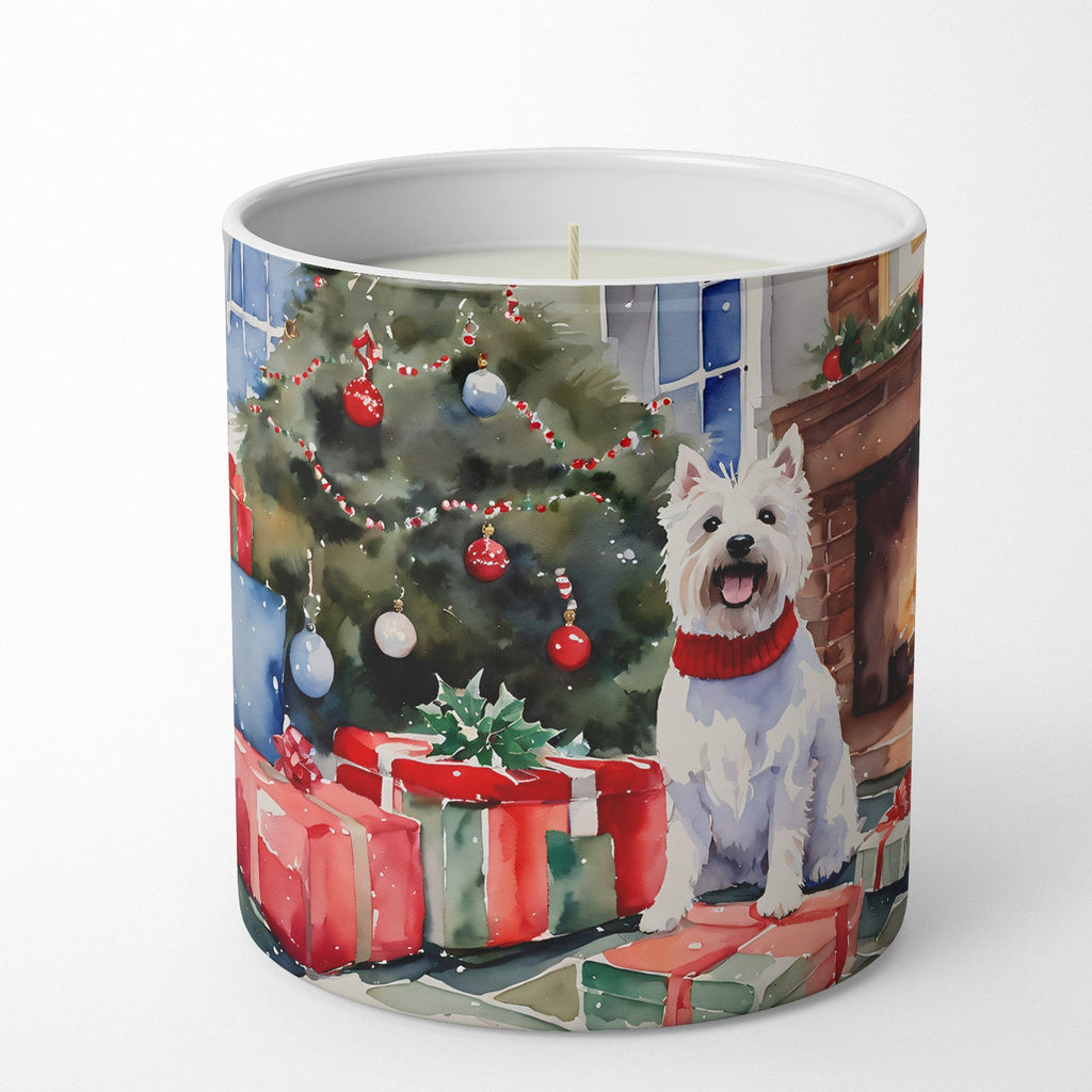 Westie Cozy Christmas Decorative Soy Candle Nature Soy Wax Essential Oil Home Decor Ideal for Bedroom Kitchen Bath Office Gift, 10 oz