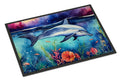 Dolphin Doormat Indoor Outdoor 24H X 36W Front Door Mat Rugs for Entryway, Non Slip Washable Low Pile,