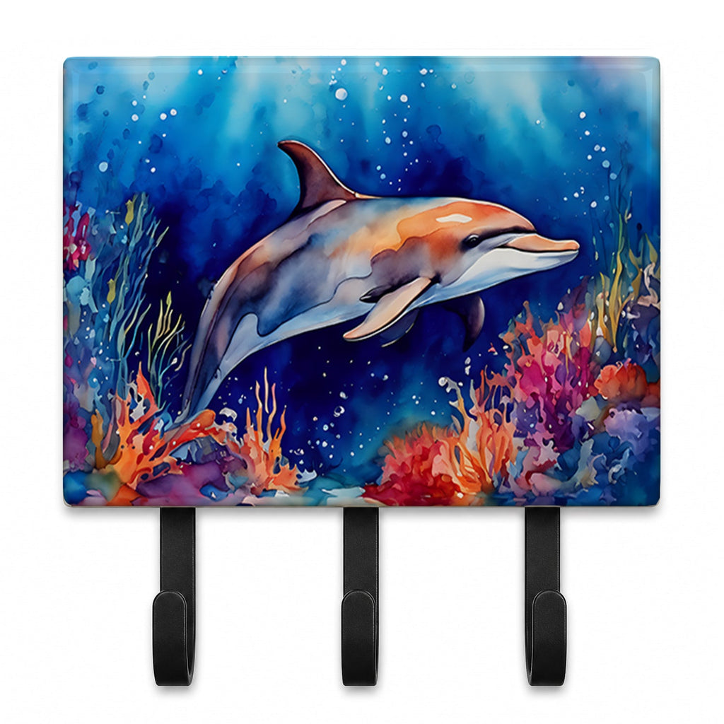 Dolphin Leash or Key Holder Wall Hooks, Coat Rack Wall Mount, for Hanging Keys, Towels, Aprons, Leashes