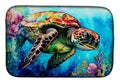 Loggerhead Sea Turtle Dish Drying Mat Absorbent Dish Drying Mat Pad for Kitchen Counter Dish Drainer Mat for Countertop, 14 x 21", Multicolor