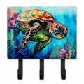 Loggerhead Sea Turtle Leash or Key Holder Wall Hooks, Coat Rack Wall Mount, for Hanging Keys, Towels, Aprons, Leashes