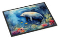 Manatee Doormat Indoor Outdoor 18H X 27W Front Door Mat Rugs for Entryway, Non Slip Washable