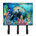 Manatee Leash or Key Holder Wall Hooks, Coat Rack Wall Mount, for Hanging Keys, Towels, Aprons, Leashes