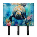 Manatee Leash or Key Holder Wall Hooks, Coat Rack Wall Mount, for Hanging Keys, Towels, Aprons, Leashes