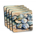Sand Dollars Foam Coasters Set of 4 Cup Coasters for Indoor Outdoor, Tabletop Protection, Anti Slip, Mouse pad Material