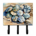Sand Dollars Leash or Key Holder Wall Hooks, Coat Rack Wall Mount, for Hanging Keys, Towels, Aprons, Leashes