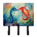 Seahorses Leash or Key Holder Wall Hooks, Coat Rack Wall Mount, for Hanging Keys, Towels, Aprons, Leashes