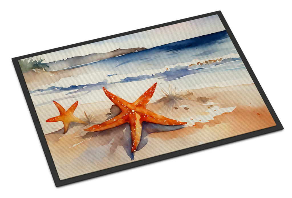 Starfish Doormat Indoor Outdoor 18H X 27W Front Door Mat Rugs for Entryway, Non Slip Washable