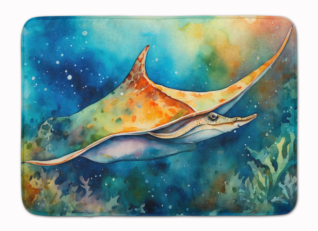 Sting Ray Memory Foam Kitchen Mat Machine Washable Anti-Fatigue Cushion Comfort Bath or Kitchen Rug