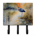 Blue Heron Leash or Key Holder Wall Hooks, Coat Rack Wall Mount, for Hanging Keys, Towels, Aprons, Leashes