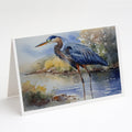 Blue Heron Greeting Cards Pack of 8 Blank Cards with Envelopes Whimsical A7 Size 5x7