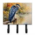 Blue Heron Leash or Key Holder Wall Hooks, Coat Rack Wall Mount, for Hanging Keys, Towels, Aprons, Leashes